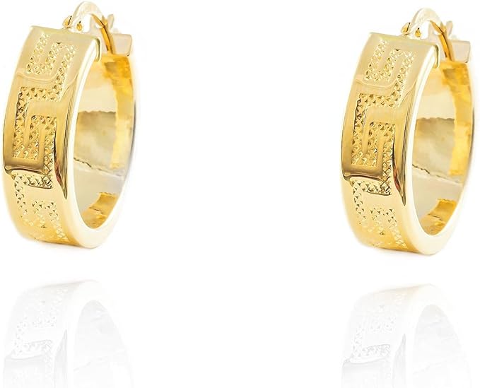 Boucles d'Oreilles en Or Jaune 18 Carats – Coffret Cadeau – Certificat de Garantie – Mondepetit