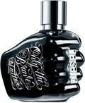 DIESEL Only The Brave Tattoo Eau de Toilette Homme – Parfum Boisé avec Notes de Pomme Granny Smith, Bois Ambrés & Tabac Narguilé – Tenue Longue Durée 125ml