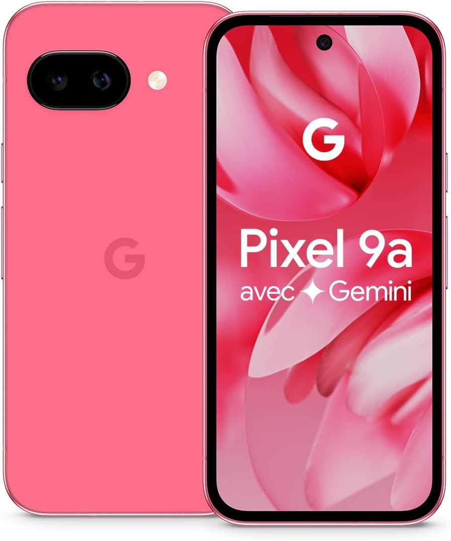 Google Pixel 9a 128GB – Smartphone Android Débloqué, Appareil Photo IA, Batterie Longue Durée, Sécurité Renforcée – Noir Volcanique
