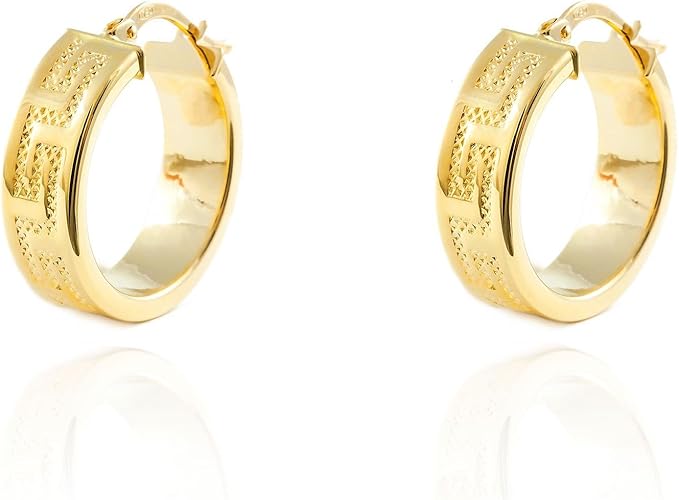 Boucles d'Oreilles en Or Jaune 18 Carats – Coffret Cadeau – Certificat de Garantie – Mondepetit