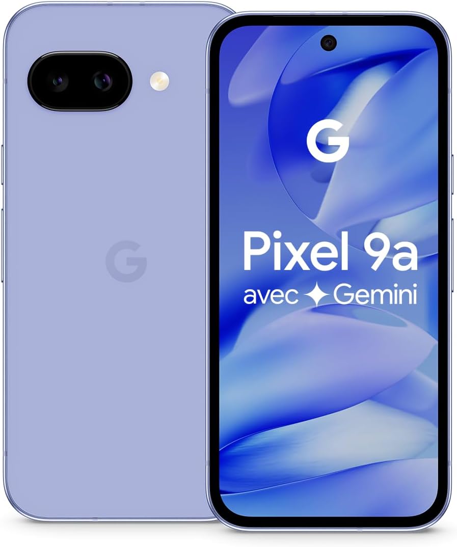 Google Pixel 9a 128GB – Smartphone Android Débloqué, Appareil Photo IA, Batterie Longue Durée, Sécurité Renforcée – Noir Volcanique