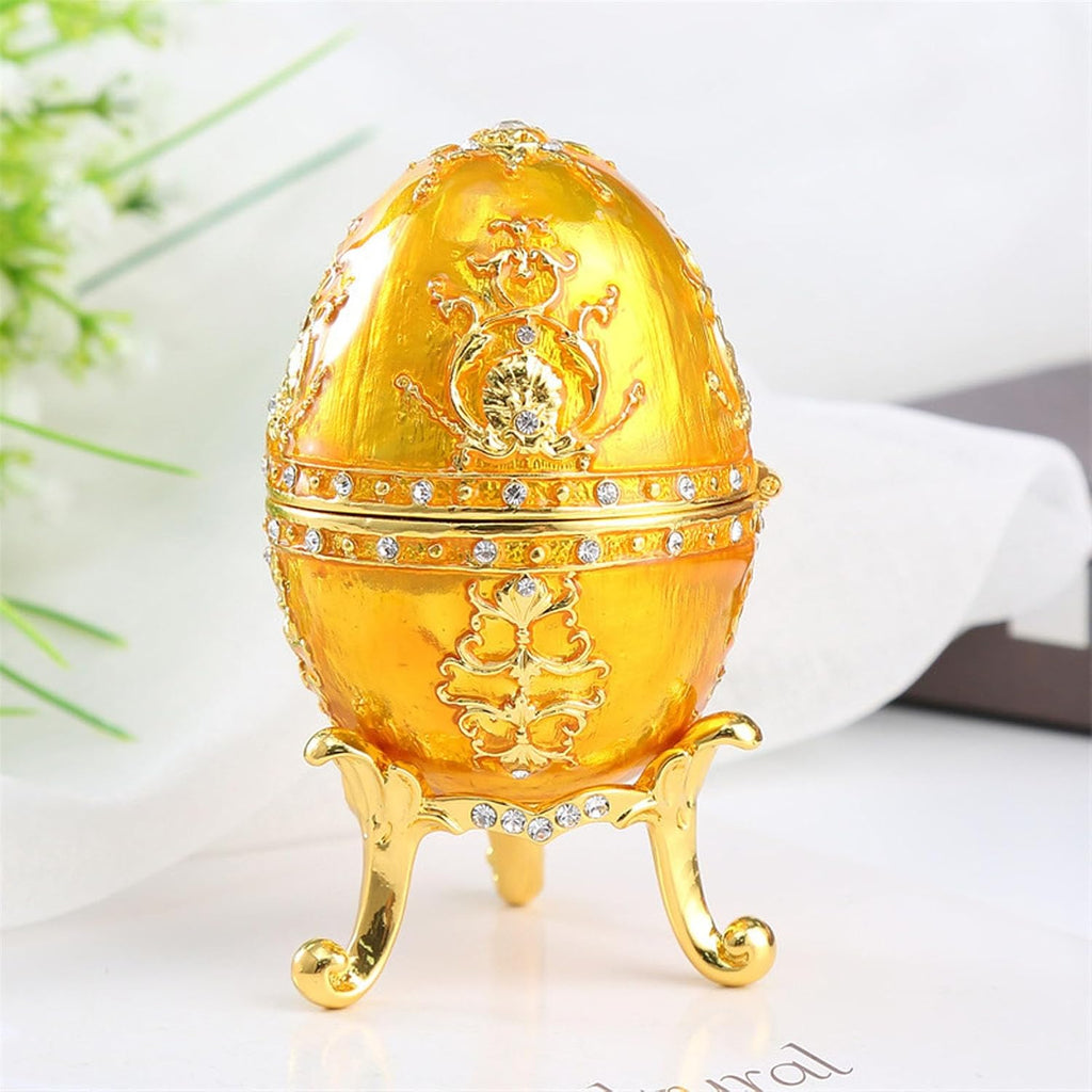 Boîte à Bijoux Vintage – Oeuf Fabergé Or
