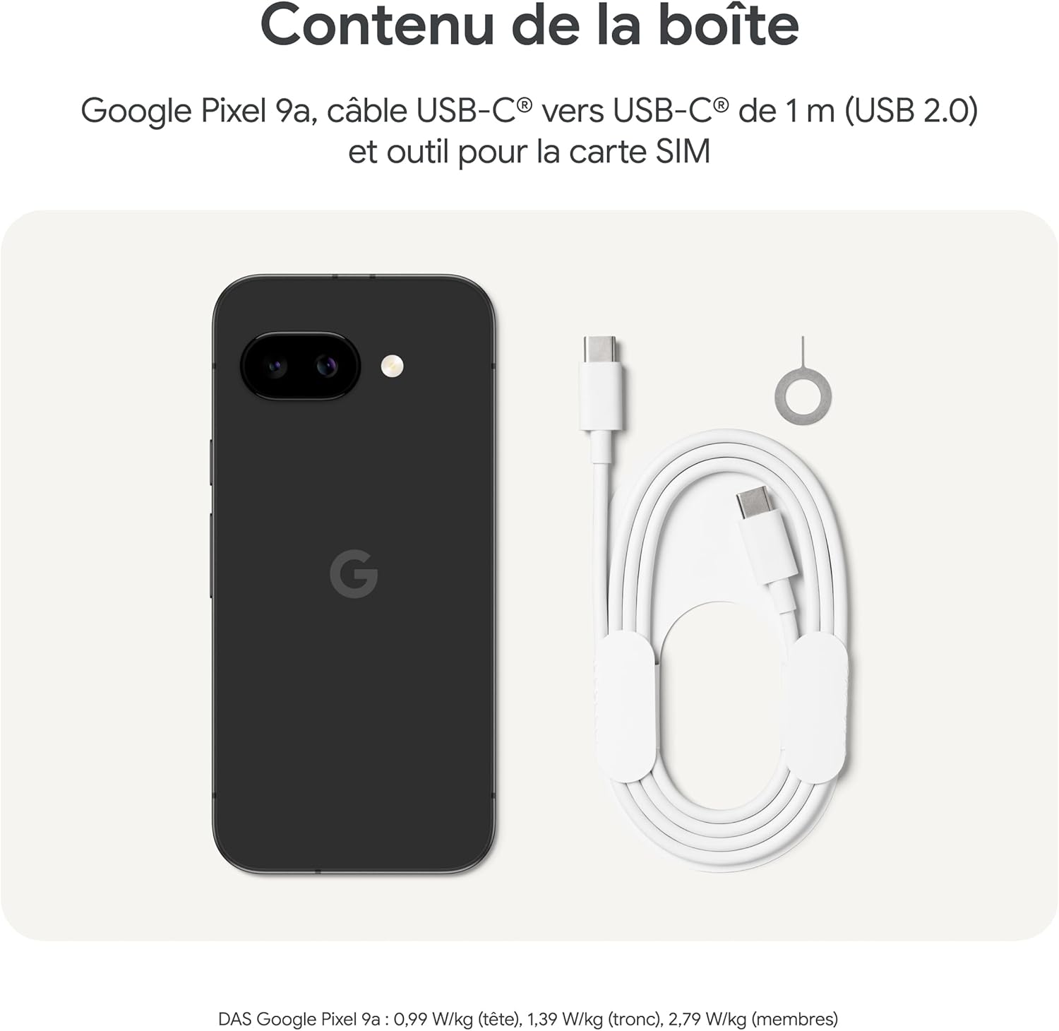 Google Pixel 9a 128GB – Smartphone Android Débloqué, Appareil Photo IA, Batterie Longue Durée, Sécurité Renforcée – Noir Volcanique