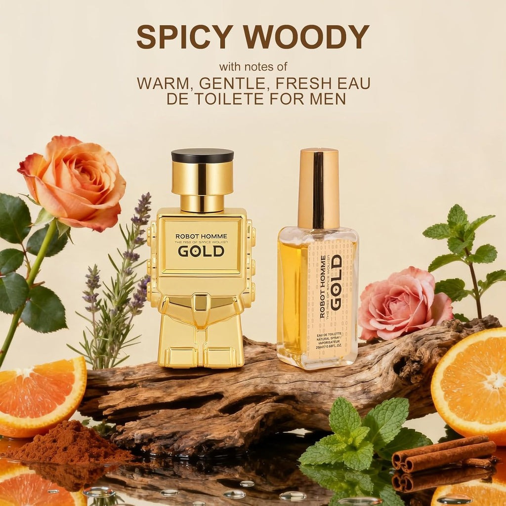 Coffret Cadeau Homme – 2x Eau de Toilette, Gel Douche et Lotion Après-Rasage – Parfum Boisé et Épicé, Format Voyage pour Usage Quotidien