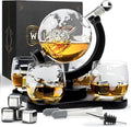 Whisiskey Coffret Cadeau Homme – Carafe à Whisky 900ml avec 2 Verres et 8 Pierres à Whisky – Accessoires de Bar Luxueux pour Noël ou Cadeau Spécial