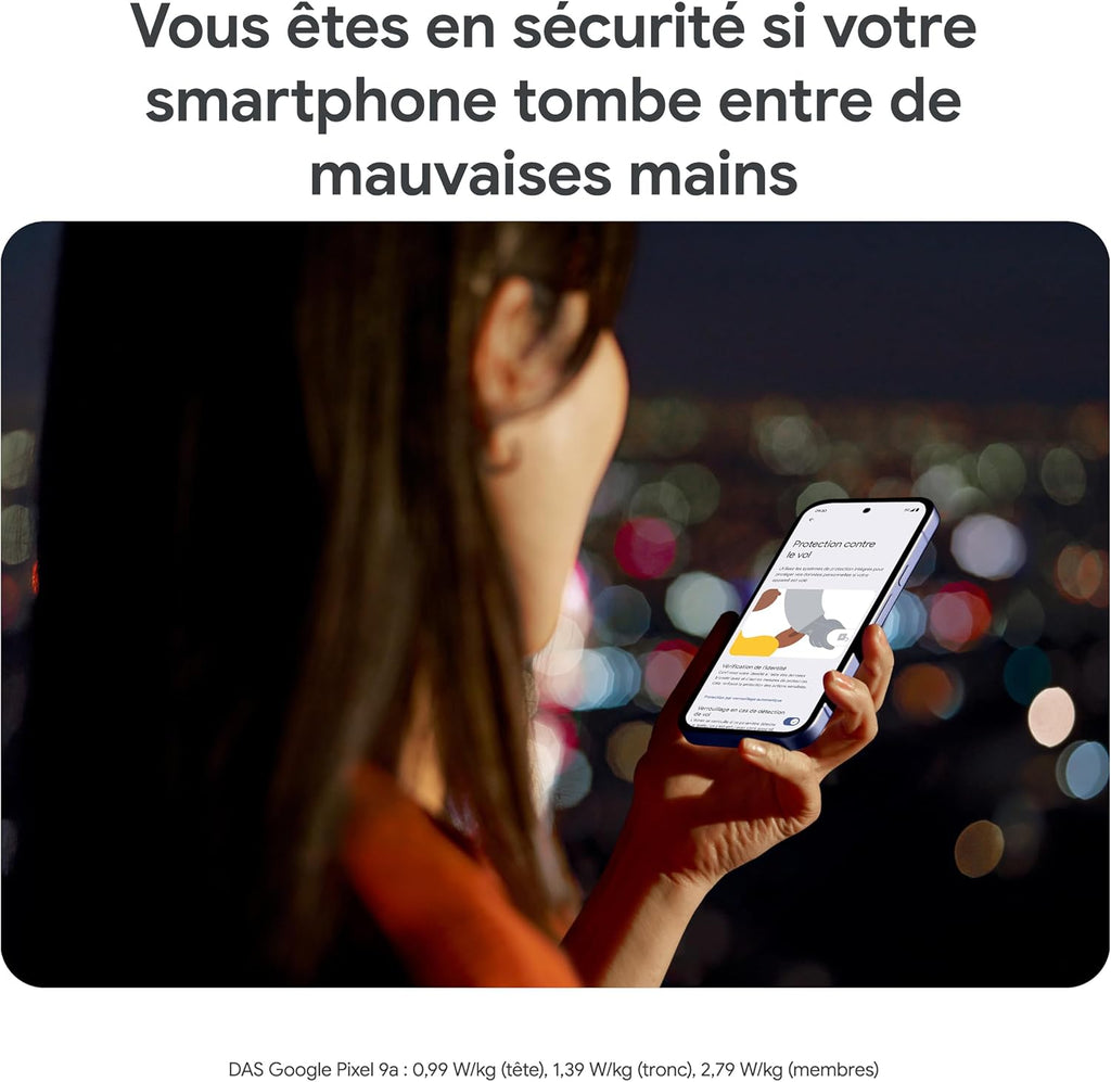 Google Pixel 9a 128GB – Smartphone Android Débloqué, Appareil Photo IA, Batterie Longue Durée, Sécurité Renforcée – Noir Volcanique