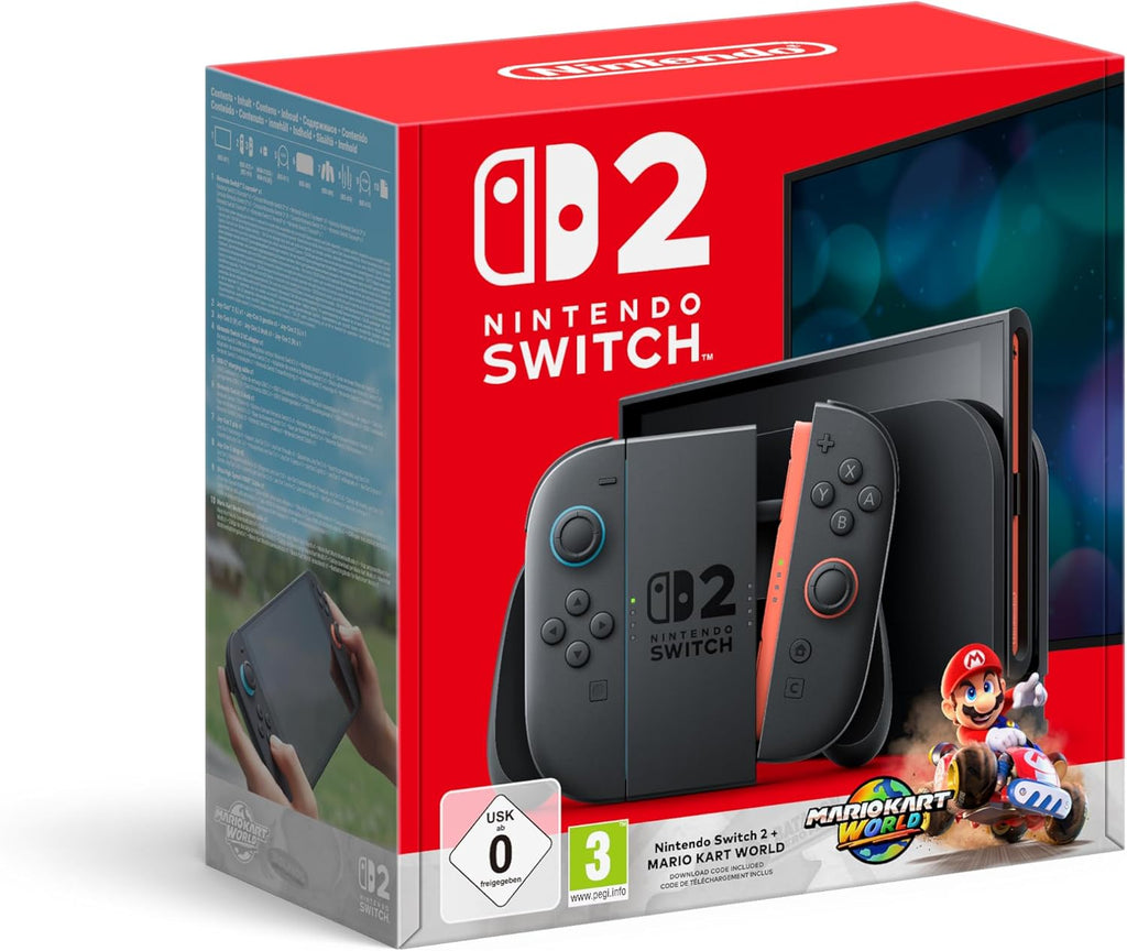 Nintendo Switch 2 avec Mario Kart World – Console de Jeu Nouvelle Génération – Coffret Cadeau Gaming