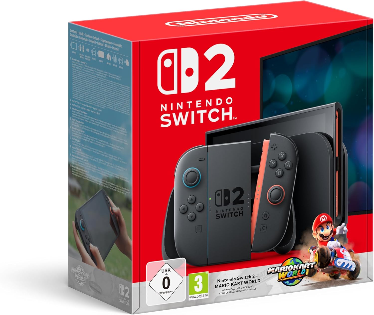 Nintendo Switch 2 avec Mario Kart World – Console de Jeu Nouvelle Génération – Coffret Cadeau Gaming
