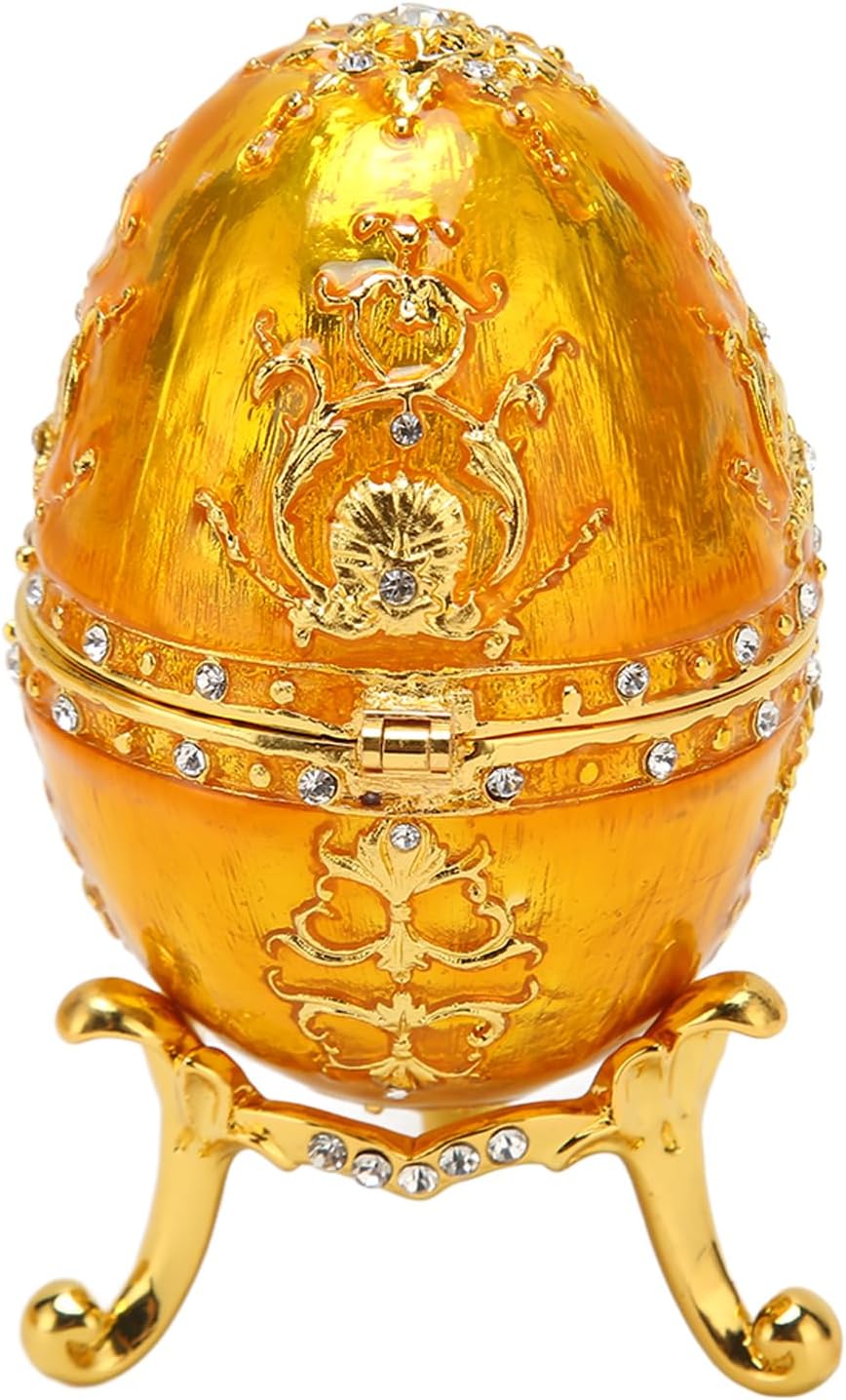 Boîte à Bijoux Vintage – Oeuf Fabergé Or
