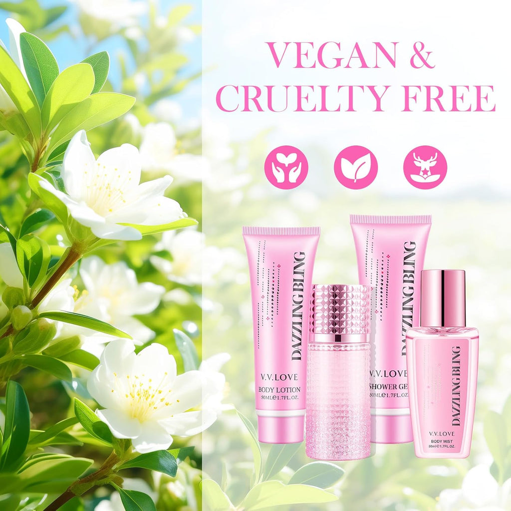 Coffret Cadeau Parfum Femme – Eau de Toilette, Gel Douche & Crème Corps – Parfums Floraux et Fruités pour Charme et Confiance