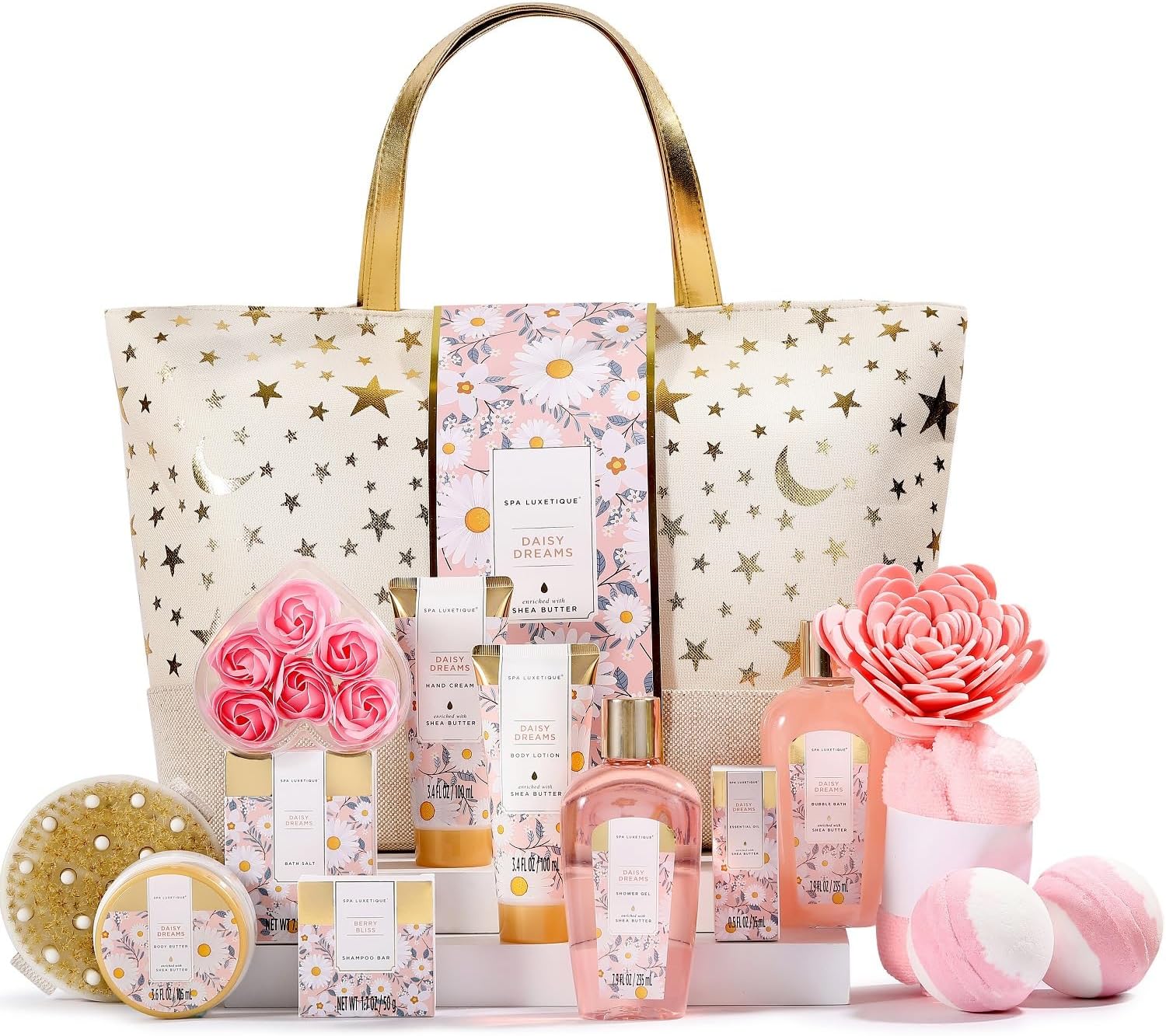 🌺 Coffret Cadeau Spa Luxetique Femme – 15 Pièces Bien-Être &amp; Bain
