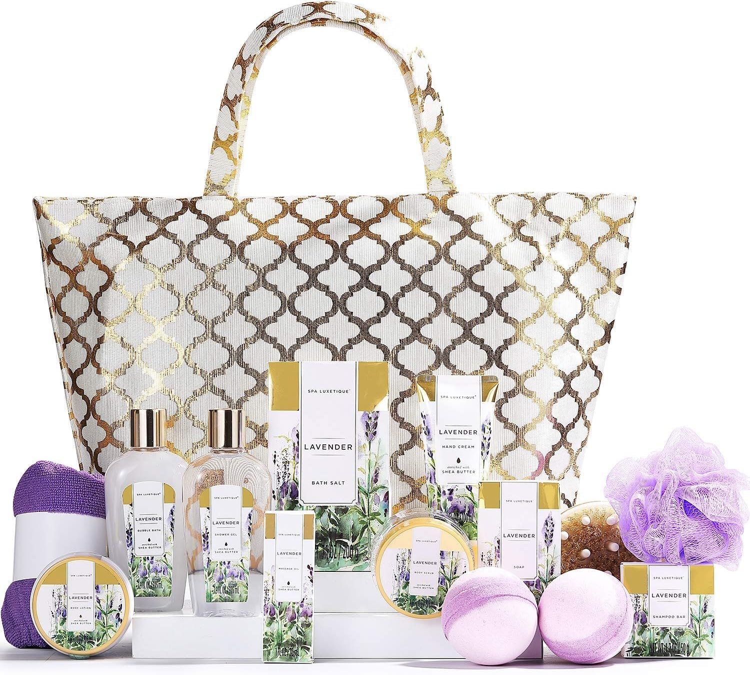 🌺 Coffret Cadeau Spa Luxetique Femme – 15 Pièces Bien-Être &amp; Bain