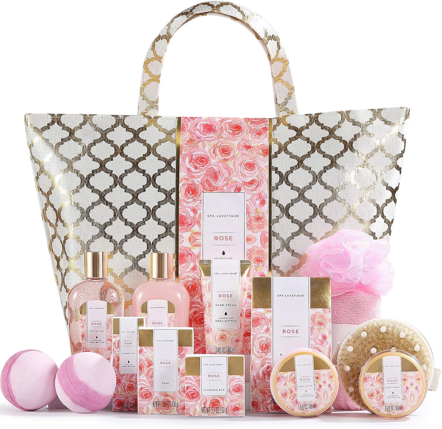 🌺 Coffret Cadeau Spa Luxetique Femme – 15 Pièces Bien-Être &amp; Bain
