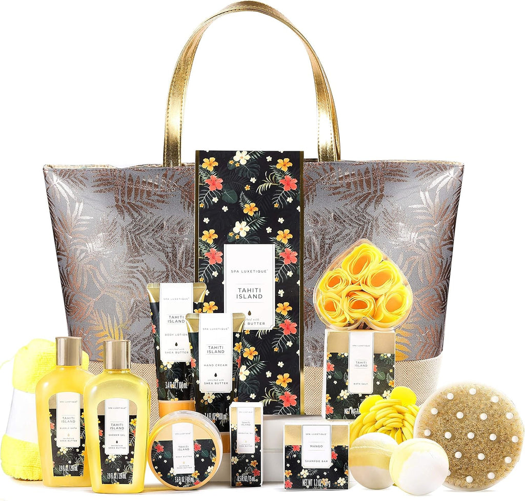 🌺 Coffret Cadeau Spa Luxetique Femme – 15 Pièces Bien-Être &amp; Bain