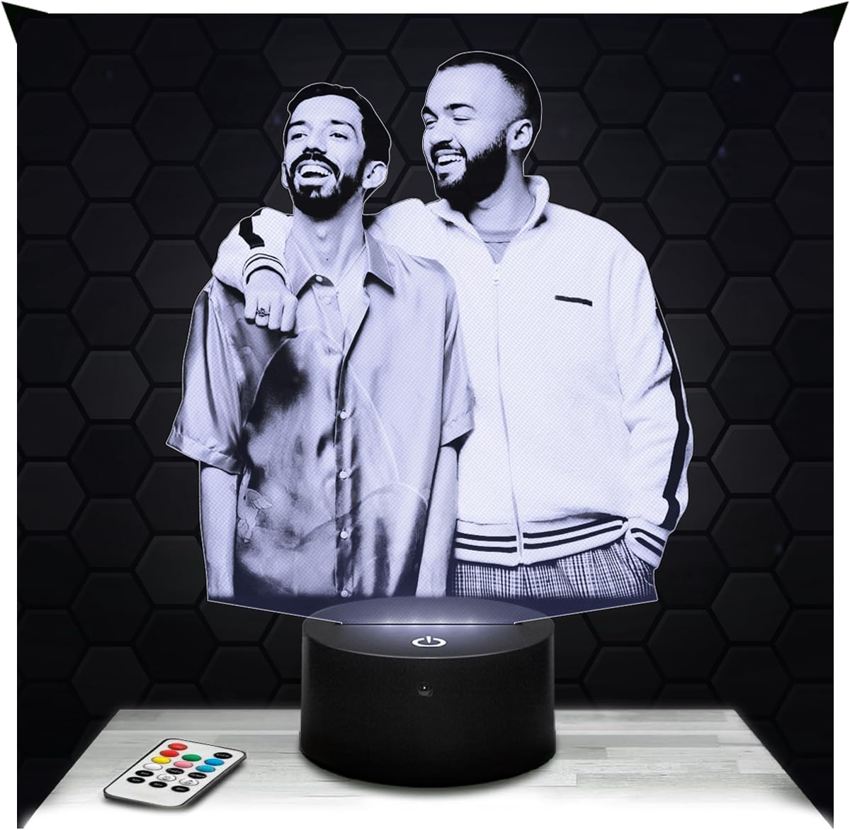 Lampe 3D LED Jul – Veilleuse Tactile avec Effet Hologramme 3D – Idée Cadeau Fan de Jul