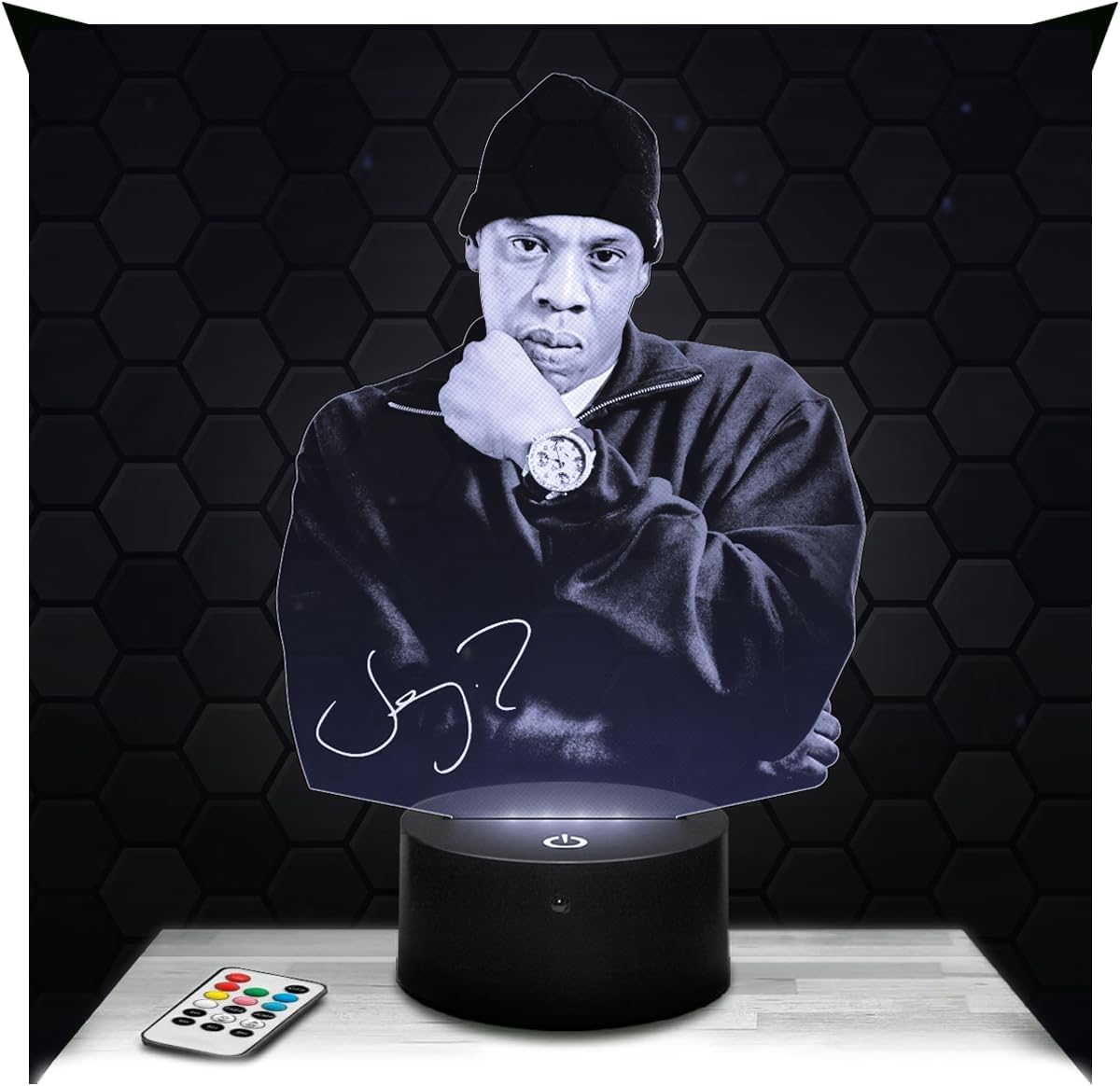 Lampe 3D LED Jul – Veilleuse Tactile avec Effet Hologramme 3D – Idée Cadeau Fan de Jul