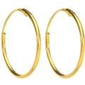 Boucles d'oreilles créoles en or 750/1000 – 10 mm