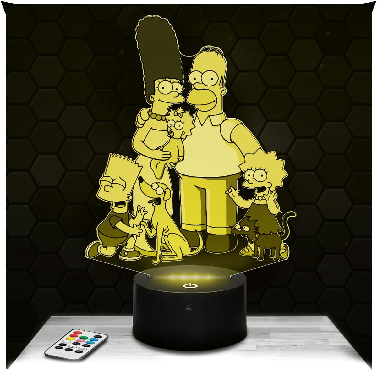 Lampe 3D Jake Sully & Neytiri – Décoration Chambre Garçon et Fille – Lampe 3D Film Science-Fiction Avatar – Effet Hologramme – Idée Cadeau Ado Original