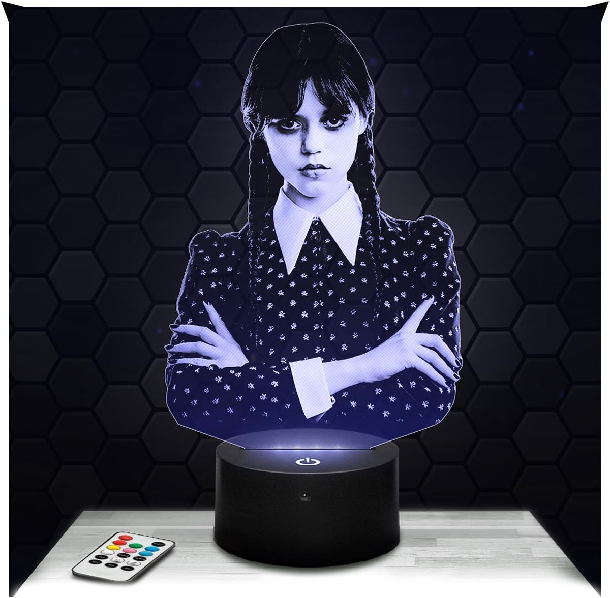 Lampe 3D Jake Sully & Neytiri – Décoration Chambre Garçon et Fille – Lampe 3D Film Science-Fiction Avatar – Effet Hologramme – Idée Cadeau Ado Original