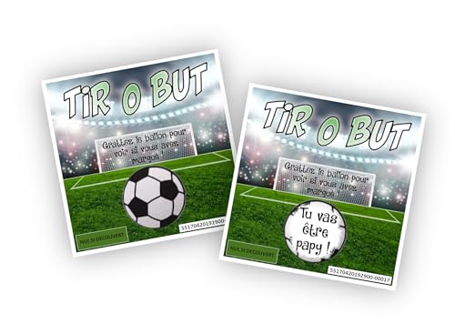 Carte à gratter personnalisable – Message au choix – Annonce originale grossesse ou événement – Modèle ticket de jeu Chance (Violet)