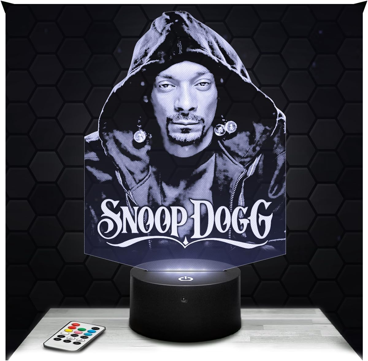 Lampe 3D LED Jul – Veilleuse Tactile avec Effet Hologramme 3D – Idée Cadeau Fan de Jul