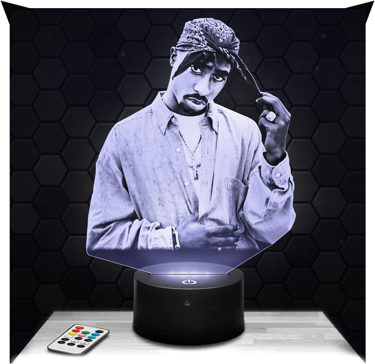 Lampe 3D LED Jul – Veilleuse Tactile avec Effet Hologramme 3D – Idée Cadeau Fan de Jul